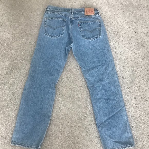 Vintage 501 Levis Denim Straight Leg Jeans - Picture 2 of 6